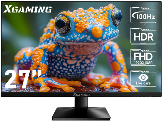 27-Inch Computer Monitor, 1080P 100Hz Gaming Monitor, FHD IPS Display (1920X1080P) PC Monitor for Home Office, Computer Monitor HDMI Display with Low Blue Light, Free Sync, VESA Compatible