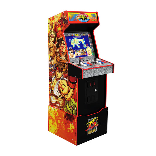 - 14 Games in 1, Street Fighter II Turbo: Hyper Fighting, Legacy Video Game Arcade with Riser and Wi-Fi Live