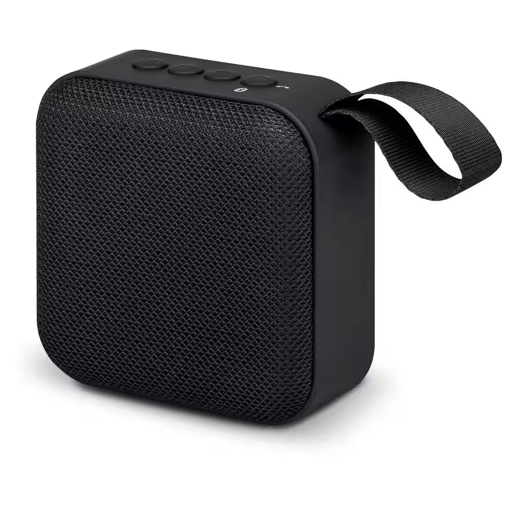 Portable Bluetooth Wireless Fabric Speaker in Black