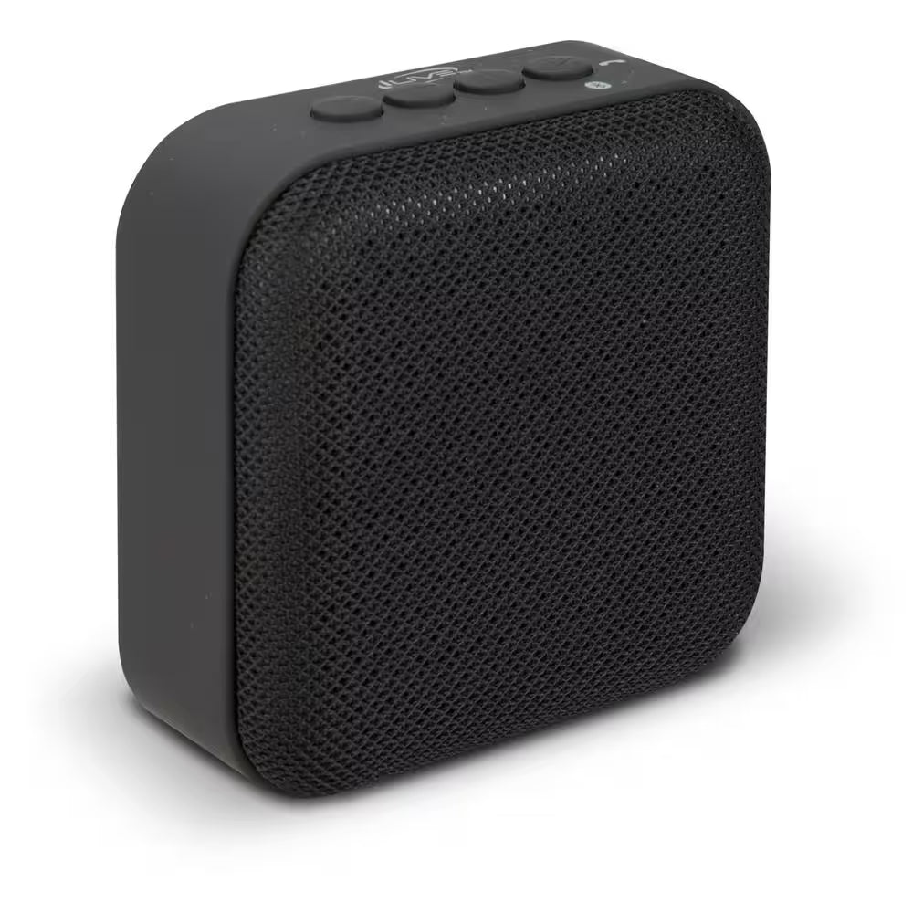 Portable Bluetooth Wireless Fabric Speaker in Black