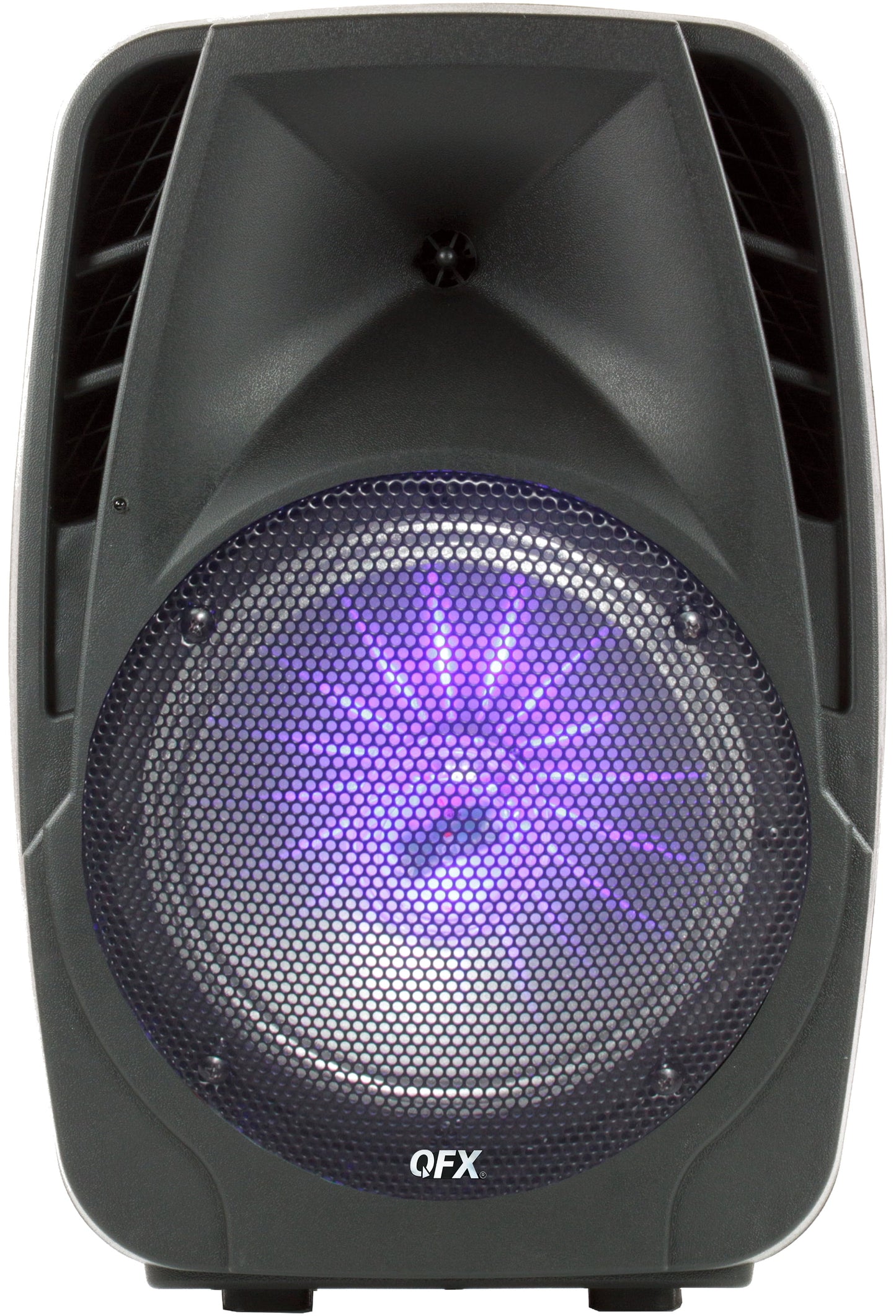 PBX-8074 8” BLUETOOTH RECHARGEABLE SPEAKER with LED PARTY LIGHTS, INCLUDES WIRED MICROPHONE and REMOTE