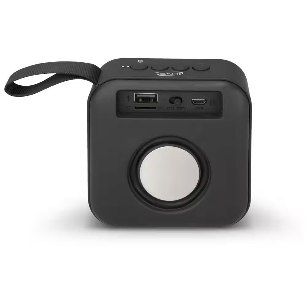 Portable Bluetooth Wireless Fabric Speaker in Black